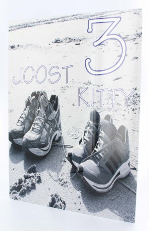 Aluminium naambord 30 x 40 cm met montageplaat