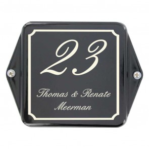 Huisnummer met oor 15 x 12 cm