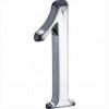 Glans chroom huisnummer (1)  12 cm