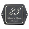 Huisnummer met oor 15 x 12 cm