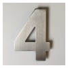 Huisnummer RVS 12 cm - Nr. 4