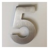 Huisnummer RVS 12 cm - Nr. 5