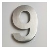 Huisnummer RVS 12 cm - Nr. 9