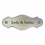 Brons naambord 132 x 50 mm