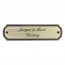 Brons naambord 155 x 42 mm