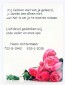 Gedenkplaat 30 x 40 cm