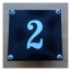 Huisnummer gebold 10 x 10 cm