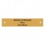 Kunststof naambord 100 x 20 mm goud-1