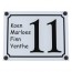 Plexiglas naambord 195 x 145 mm